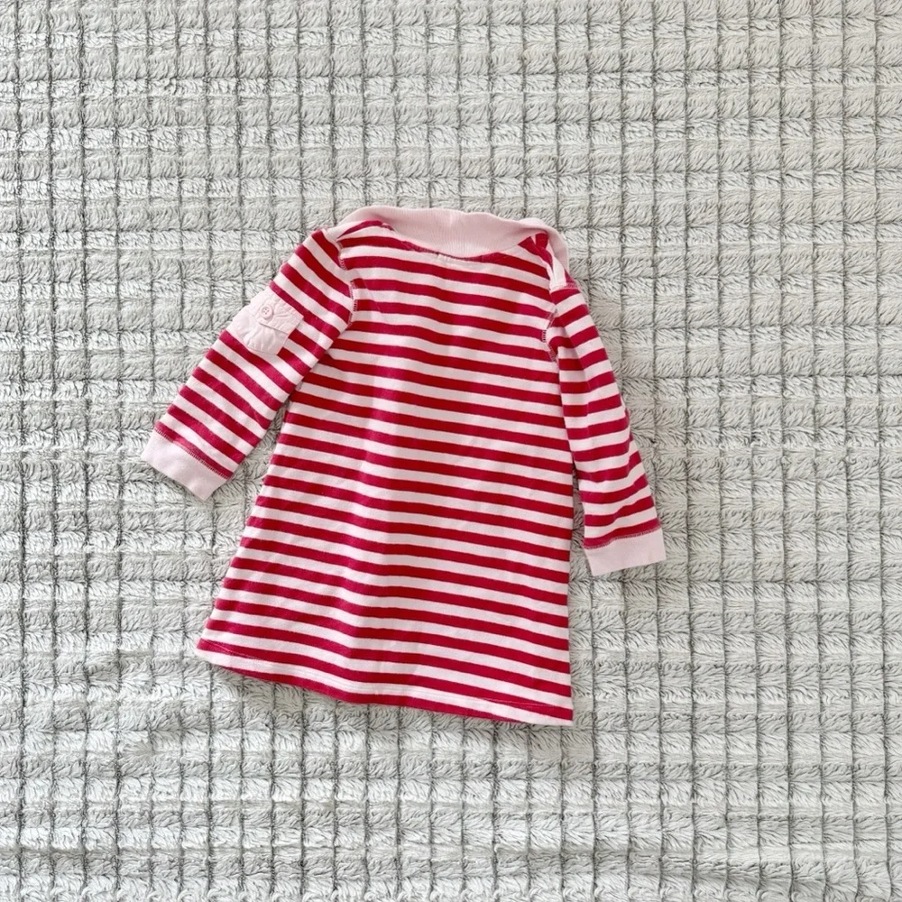 GAP Toddler Red and White Striped Dress